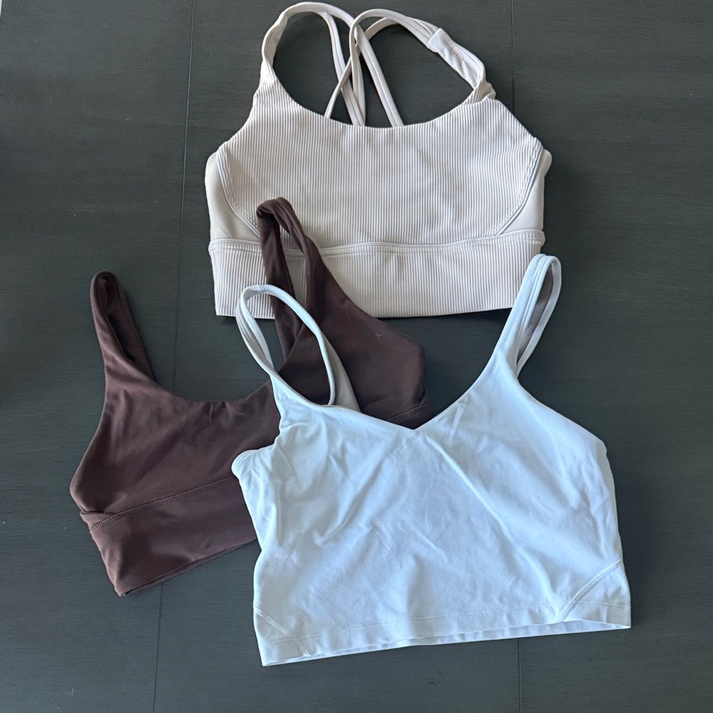 LULULEMON LOT OF 3 TOP AND BRA TOPS 8